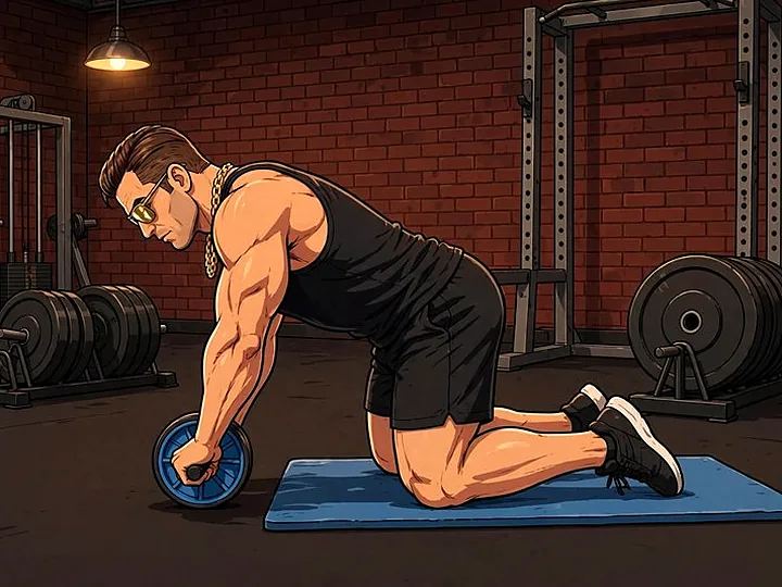 Ab-Wheel Rollout: Ausgangsposition