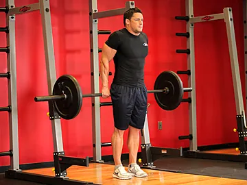 Barbell Shrug Behind the Back