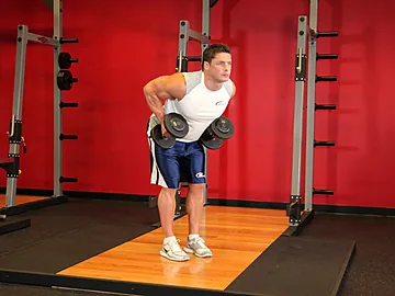 Neutral-Grip Bent-Over Dumbbell Row