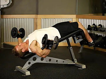 Decline Dumbbell Flyes
