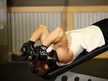 Decline Dumbbell Triceps Extension