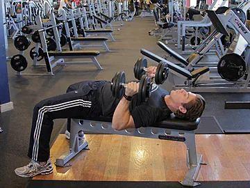 Neutral-Grip Dumbbell Bench Press