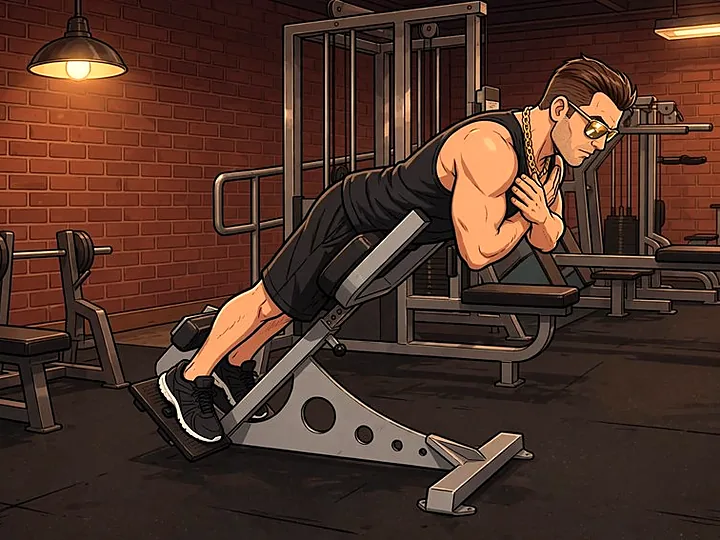 Hyperextension: Ausgangsposition