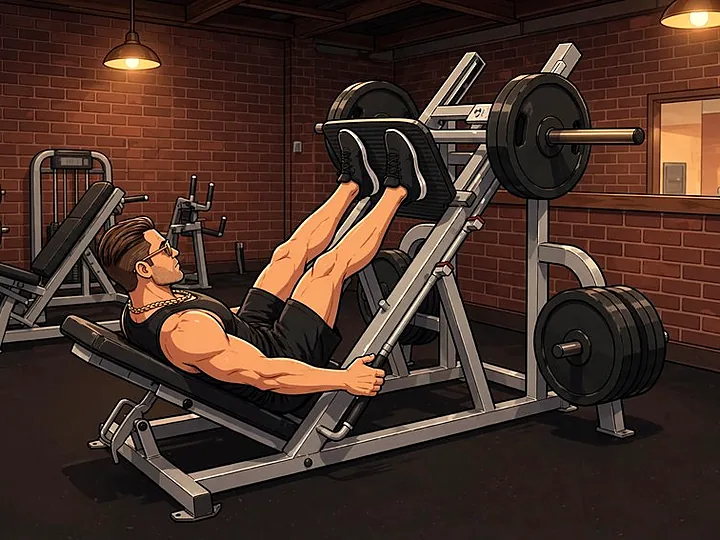 Beinpresse: Ausgangsposition