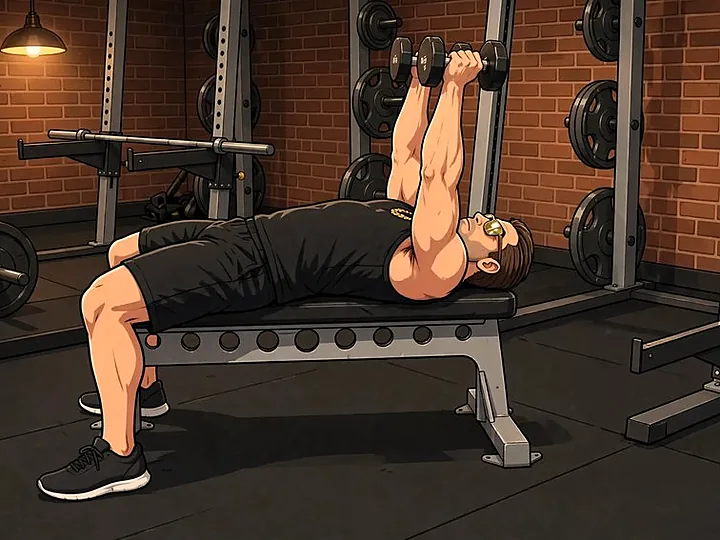 Yatarak Dambıl Triceps Extension