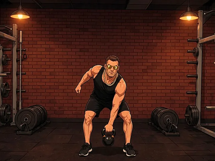 Swing unilateral com kettlebell