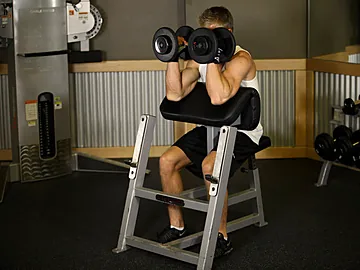 Preacher Hammer Dumbbell Curl