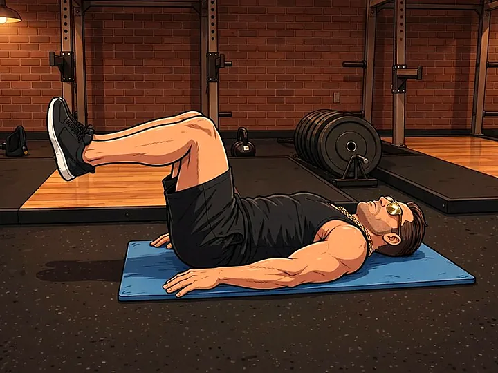 Reverse Crunch: Ausgangsposition
