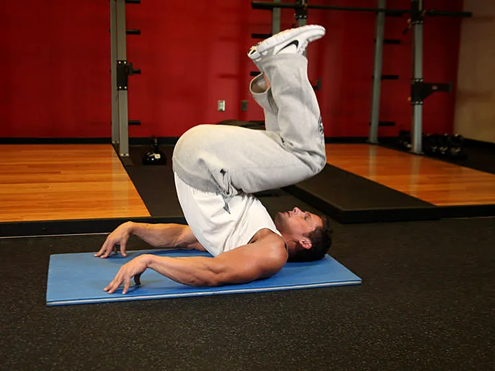 Reverse Crunch: end position