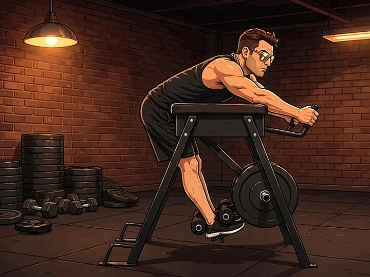 Reverse Hyperextension: Ausgangsposition