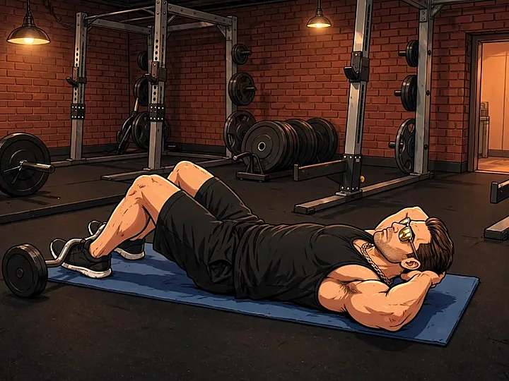 Sit-up: Ausgangsposition