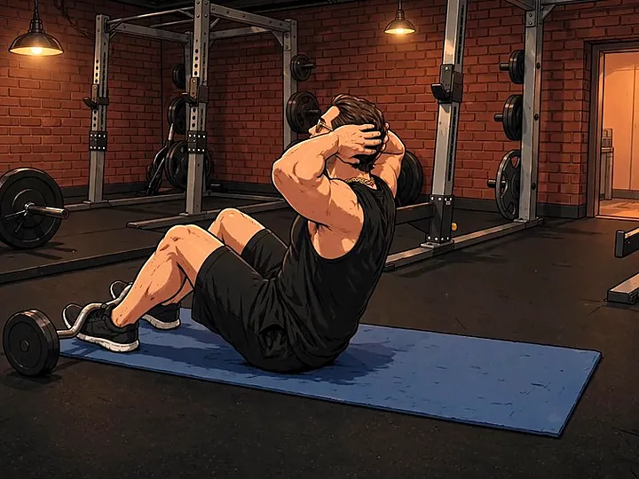 Sit-up: Endposition