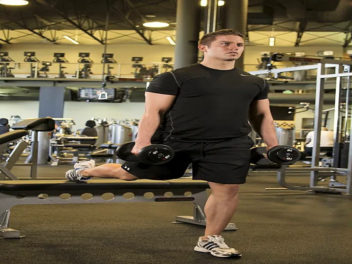 Bulgarian Split Squat: starting position