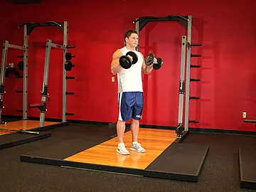 Standing Dumbbell Reverse Curl