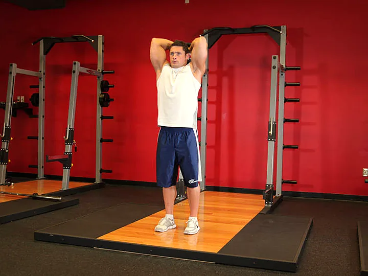 Standing Overhead Dumbbell Extension