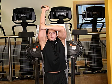Standing Low-Pulley One-Arm Triceps Extension