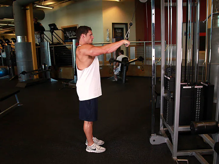 Straight-Arm Pulldown: starting position