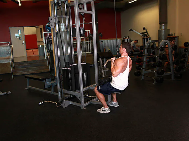 Underhand Lat Pulldown: end position